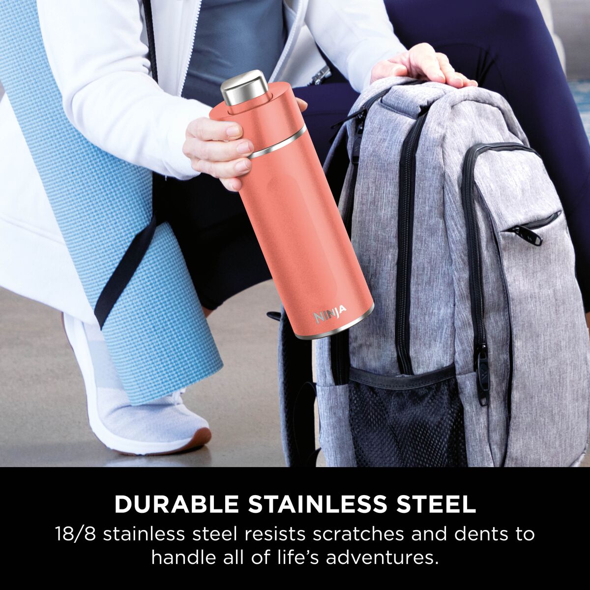 Ninja Thirsti 530 ml Travel Bottle – Coral DW1801EUUKPE