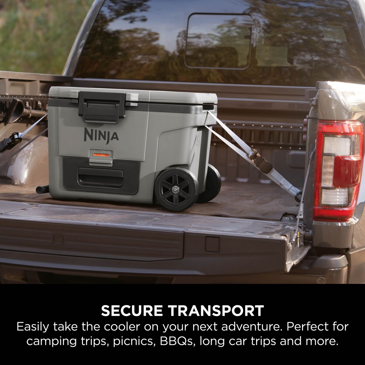 Ninja FrostVault 45QT/42L Wheeled Cooler with Dry Zone, Slate Grey FB245UKGY