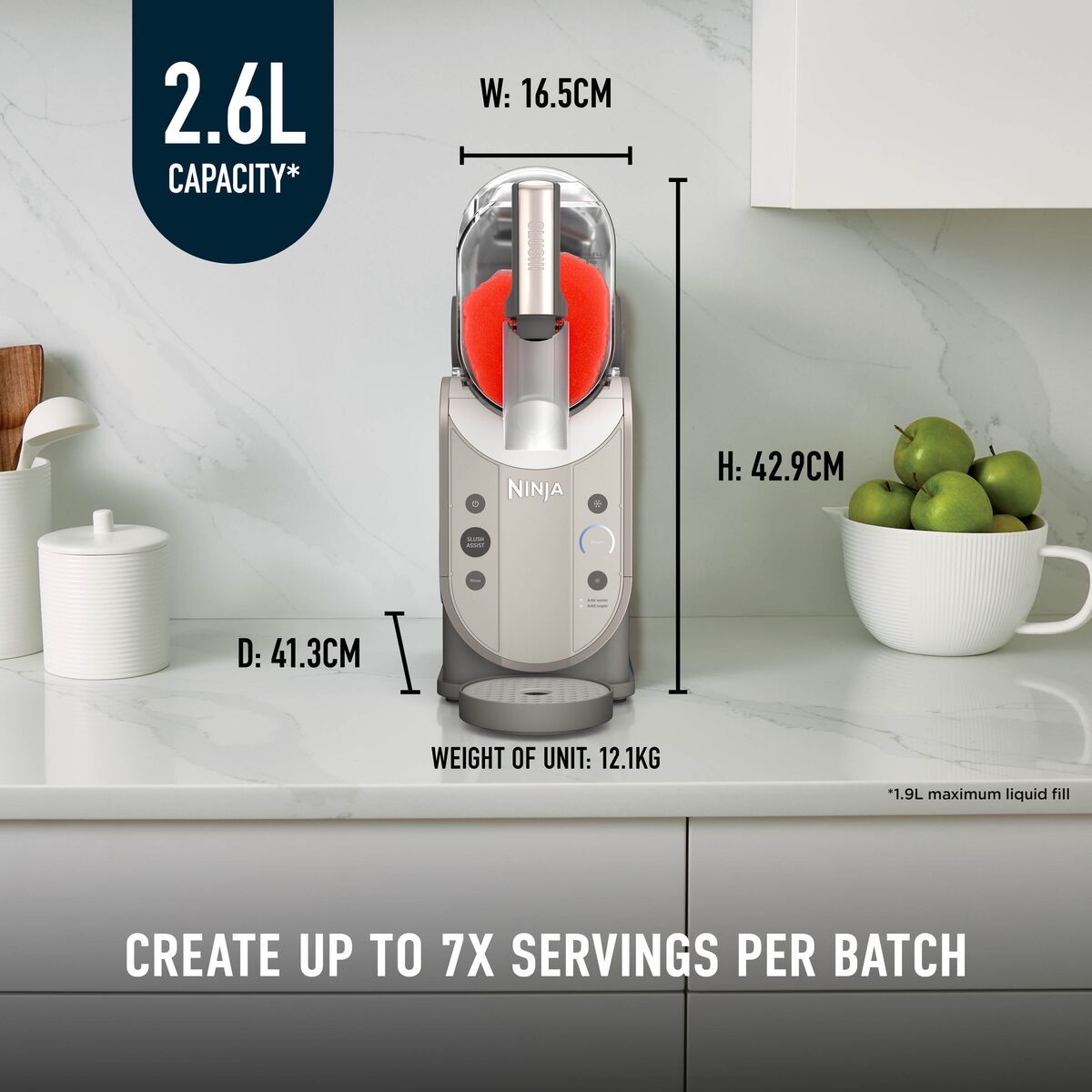 Ninja SLUSHi Frozen Drink Maker with SlushAssist Technology - Mocha - FS351UKBR