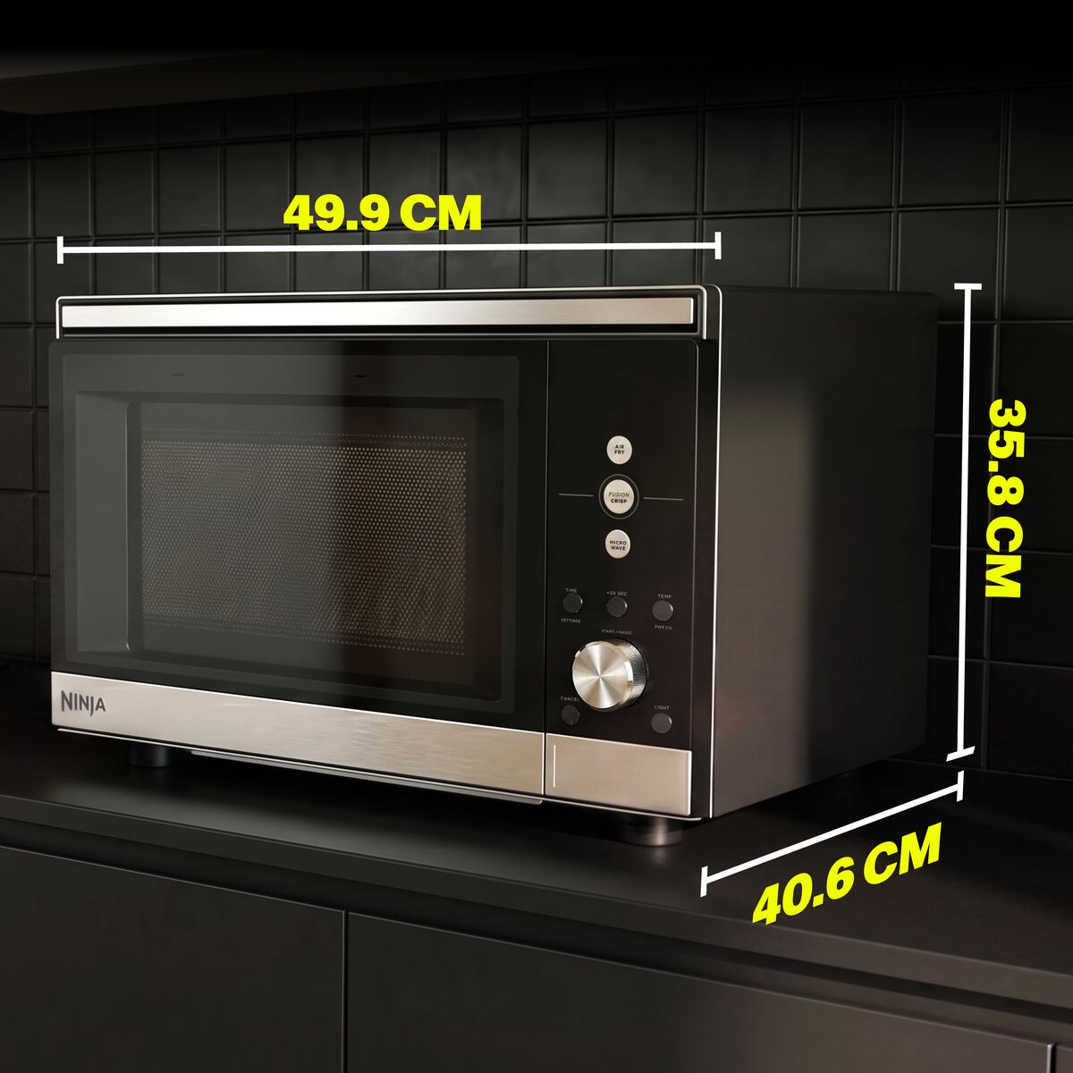 Ninja CRISPi Microwave, Air Fryer & Oven Silver MW101UK