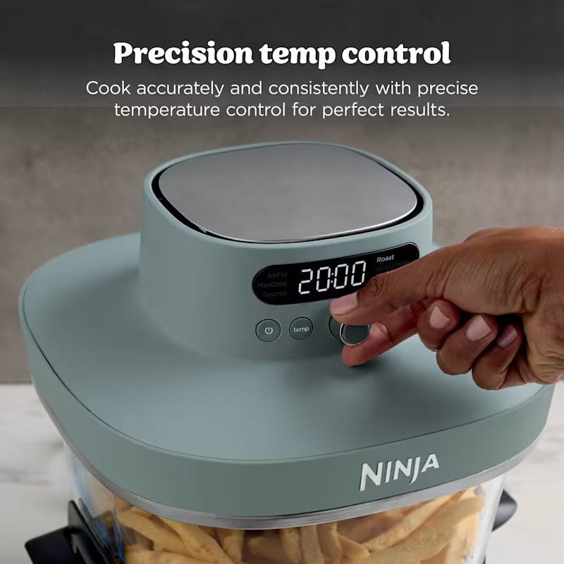 Ninja CRISPi PRO 7-in-1 Glass Air Fryer – Ash Grey AS101UKGY