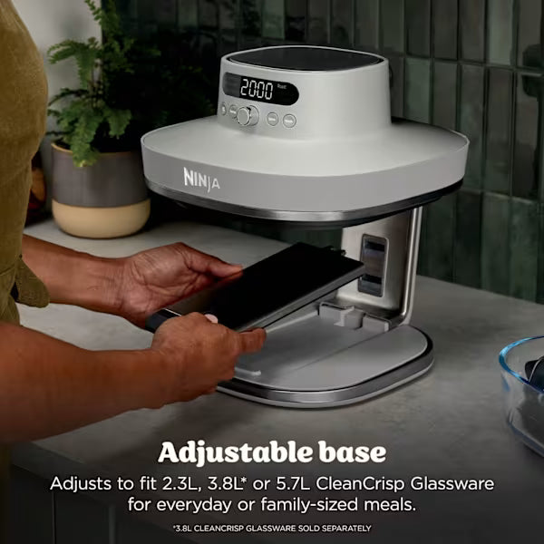 Ninja CRISPi PRO 7-in-1 Glass Air Fryer - Bone AS101UKLG