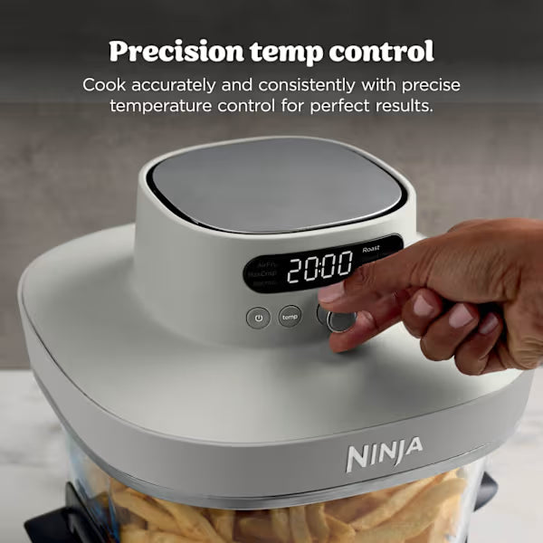 Ninja CRISPi PRO 7-in-1 Glass Air Fryer - Bone AS101UKLG