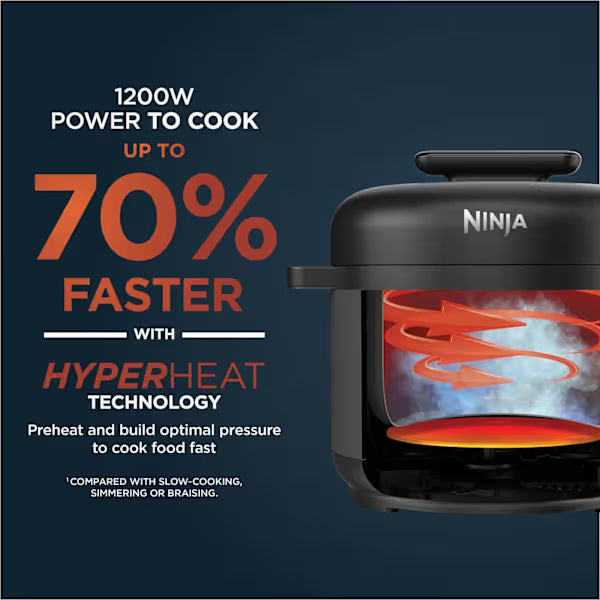 Ninja HyperHeat 6L 9-in-1 Pressure & Rice Cooker PC201UK