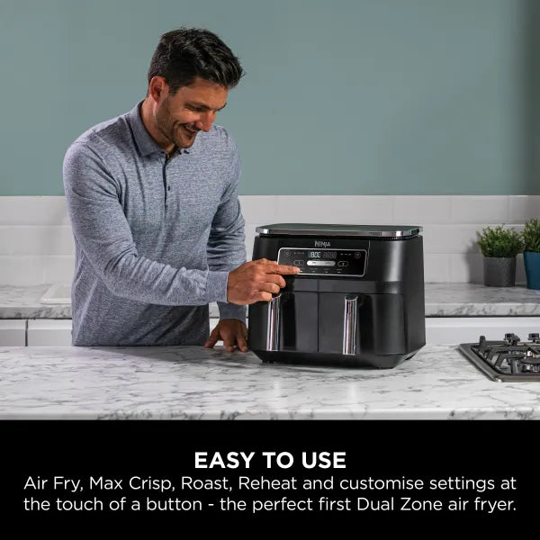 Ninja Foodi 4-in-1 Dual Zone Air Fryer 7.6L AF200UK