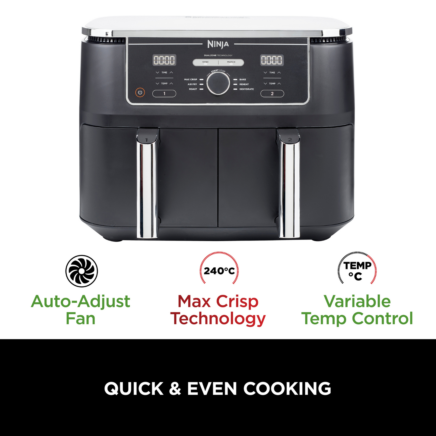 Ninja Foodi MAX Dual Zone Air Fryer AF400UK