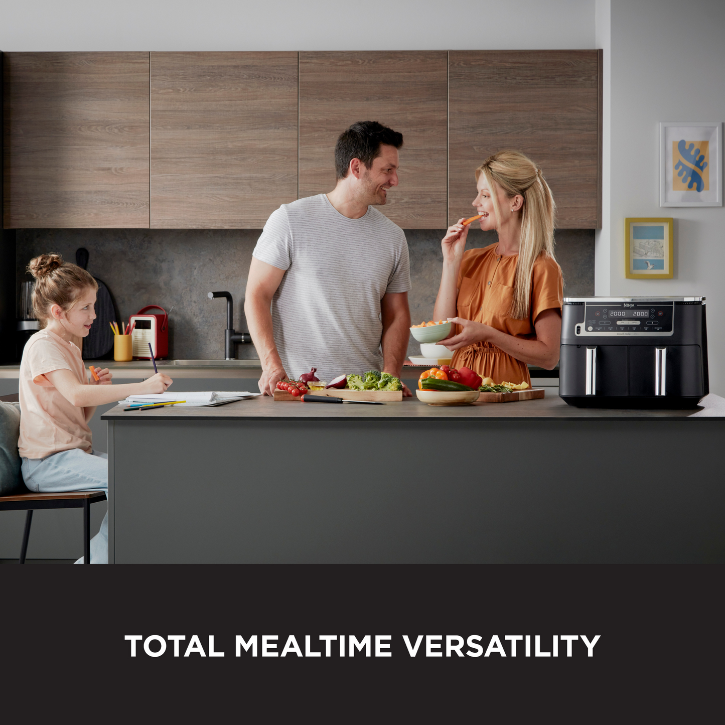 Ninja Foodi MAX Dual Zone Air Fryer with Smart Cook System AF451UK