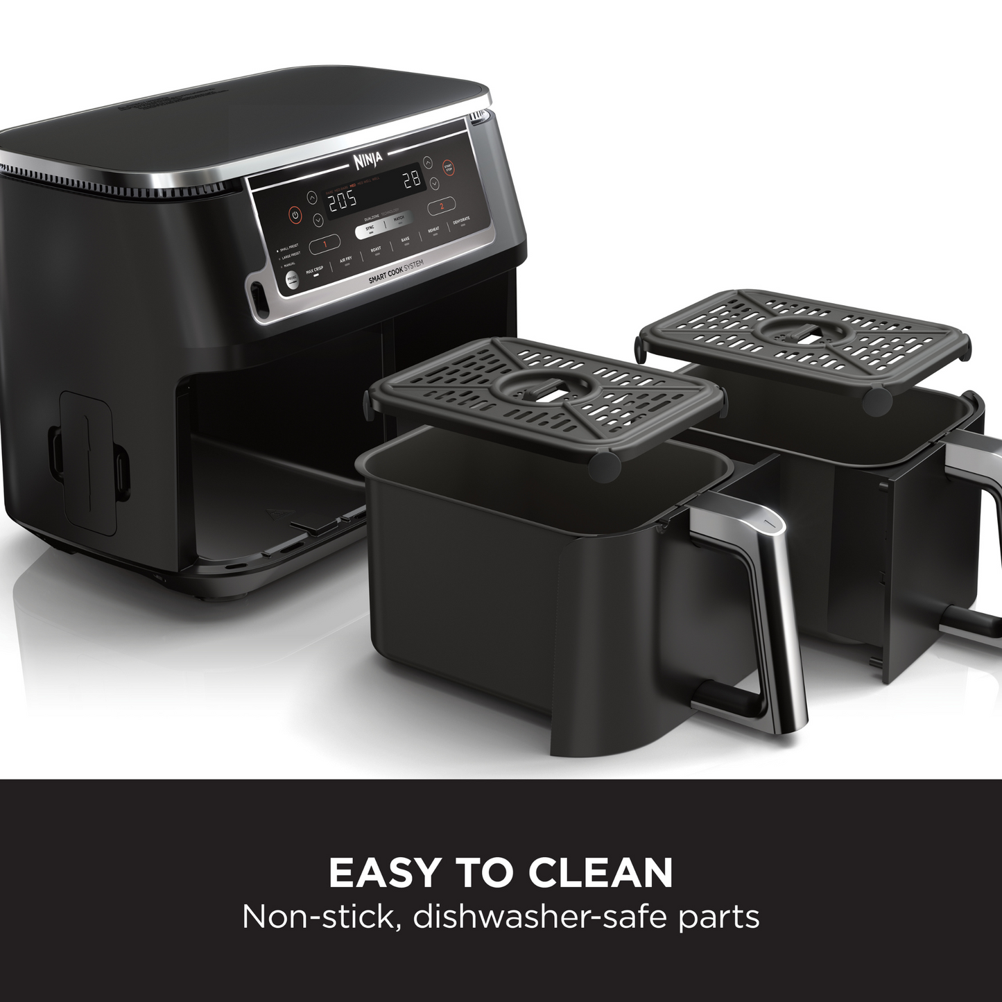 Ninja Foodi MAX Dual Zone Air Fryer with Smart Cook System AF451UK