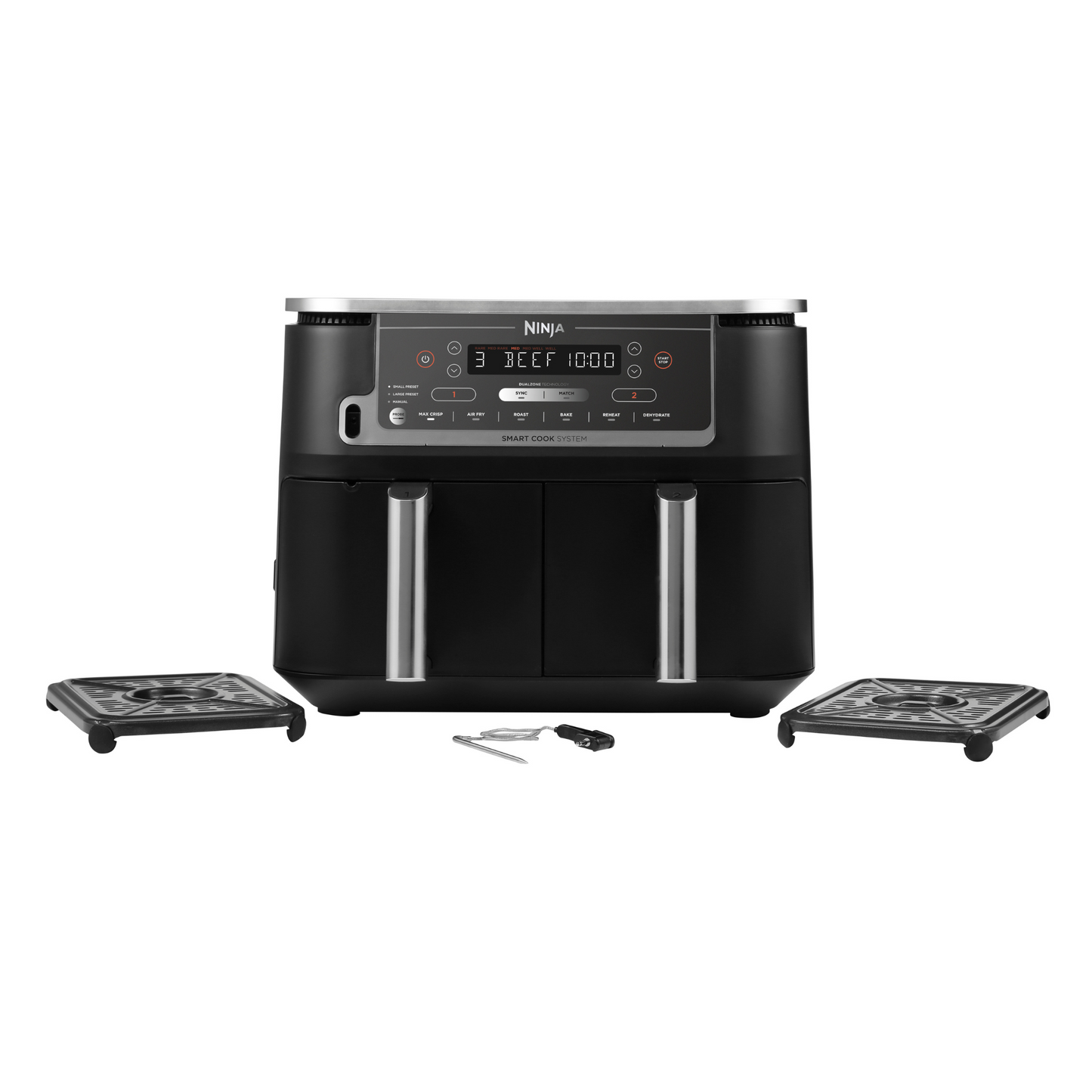 Ninja Foodi MAX Dual Zone Air Fryer with Smart Cook System AF451UK