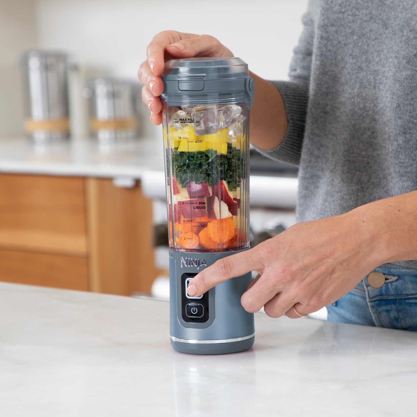 Ninja Blast Cordless Portable Blender – Denim Blue BC151UKNV