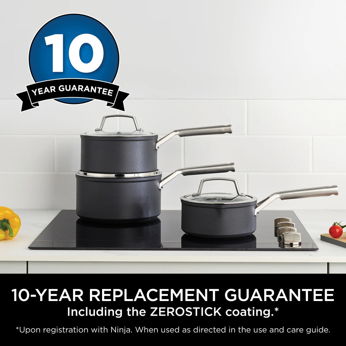 Ninja ZEROSTICK 5-Piece Pan Set C35000UK