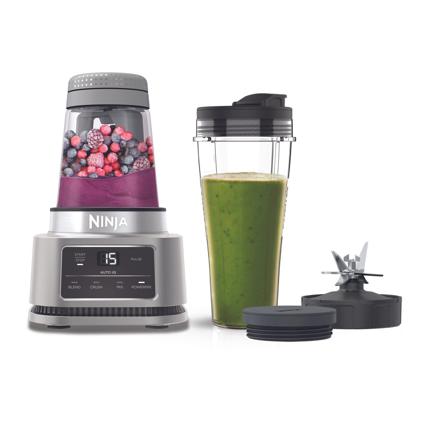 Ninja Foodi Power Nutri Blender 2-in-1 with Smart Torque & Auto-iQ 1100W - CB100UK