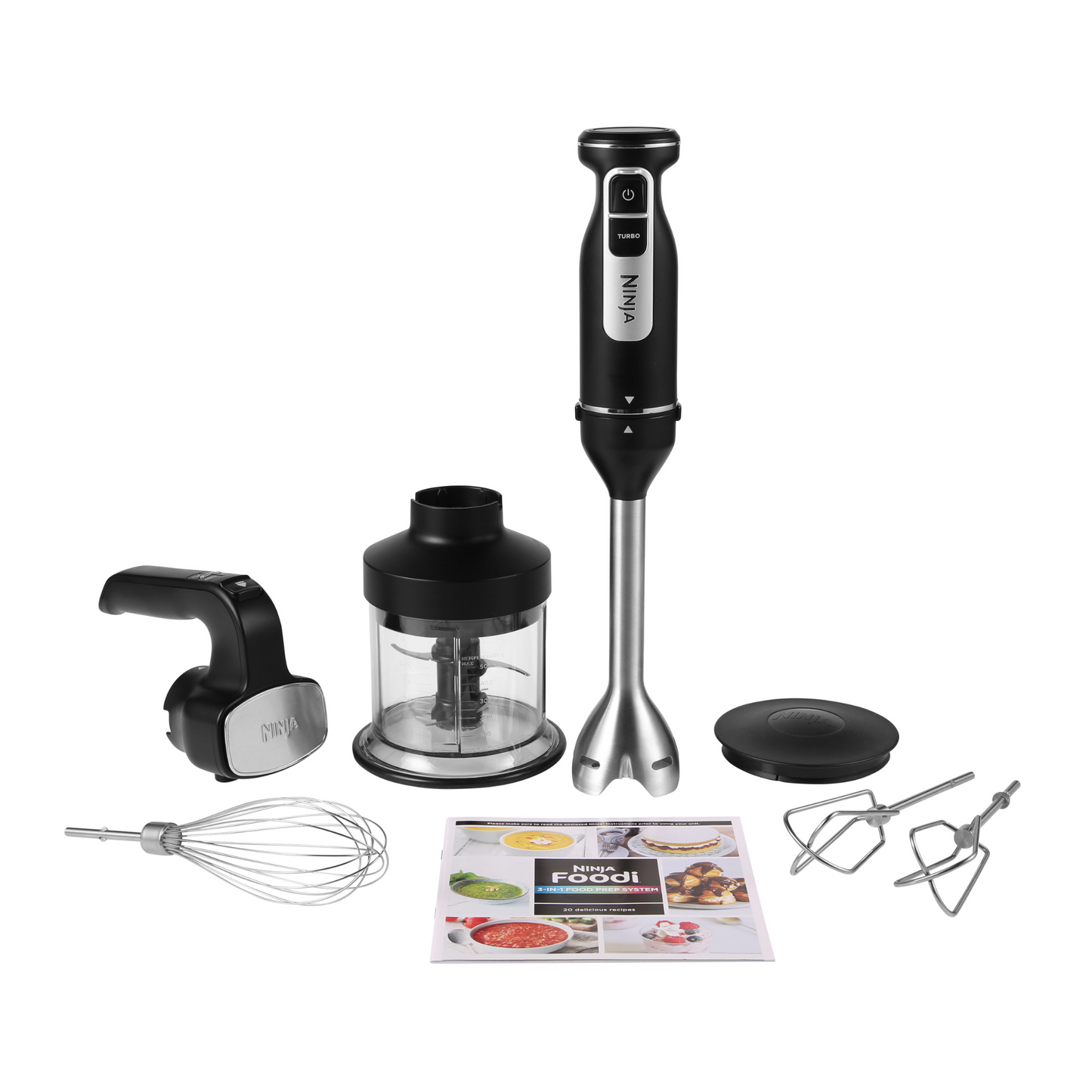 Ninja Foodi 3-in-1 Hand Blender, Mixer & Chopper CI100UK