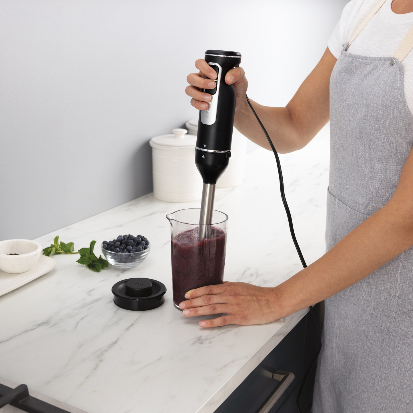 Ninja Foodi 3-in-1 Hand Blender, Mixer & Chopper CI100UK