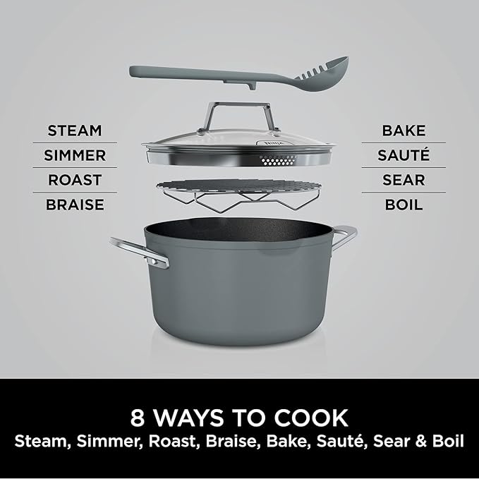 Ninja Foodi 8-in-1 PossiblePot with ZEROSTICK [Sea Salt Grey] CW202GYUK