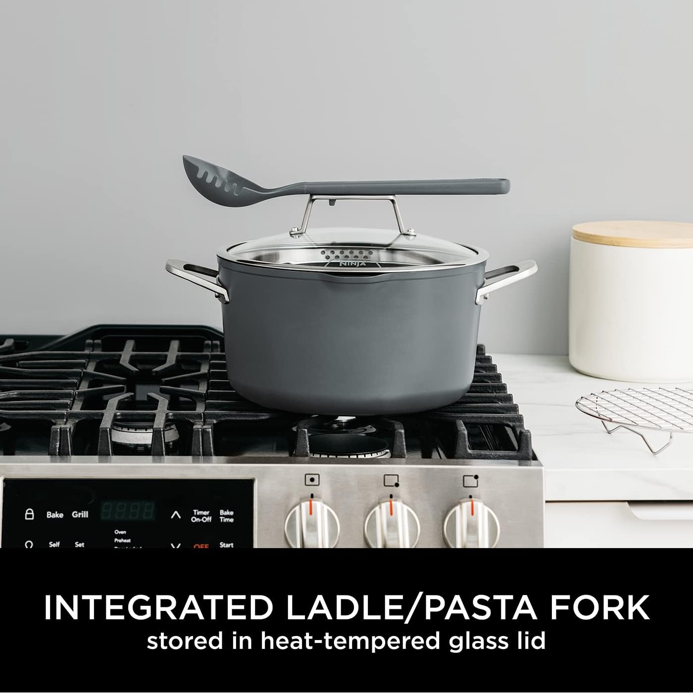 Ninja Foodi 8-in-1 PossiblePot with ZEROSTICK [Sea Salt Grey] CW202GYUK