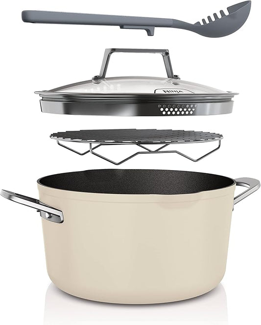 Ninja Foodi 8-in-1 PossiblePot with ZEROSTICK [Vanilla Bean] CW202WHUK