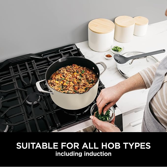 Ninja Foodi 8-in-1 PossiblePot with ZEROSTICK [Vanilla Bean] CW202WHUK