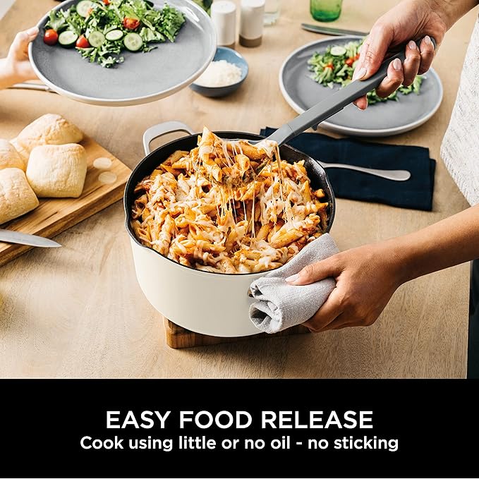 Ninja Foodi 8-in-1 PossiblePot with ZEROSTICK [Vanilla Bean] CW202WHUK