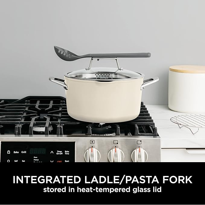 Ninja Foodi 8-in-1 PossiblePot with ZEROSTICK [Vanilla Bean] CW202WHUK