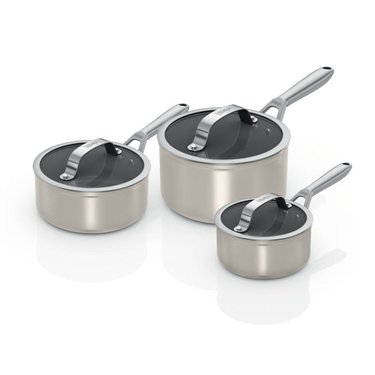 Ninja Ceramic Pro 6-piece Saucepan Set with Lids – Stone CW33003EUIST
