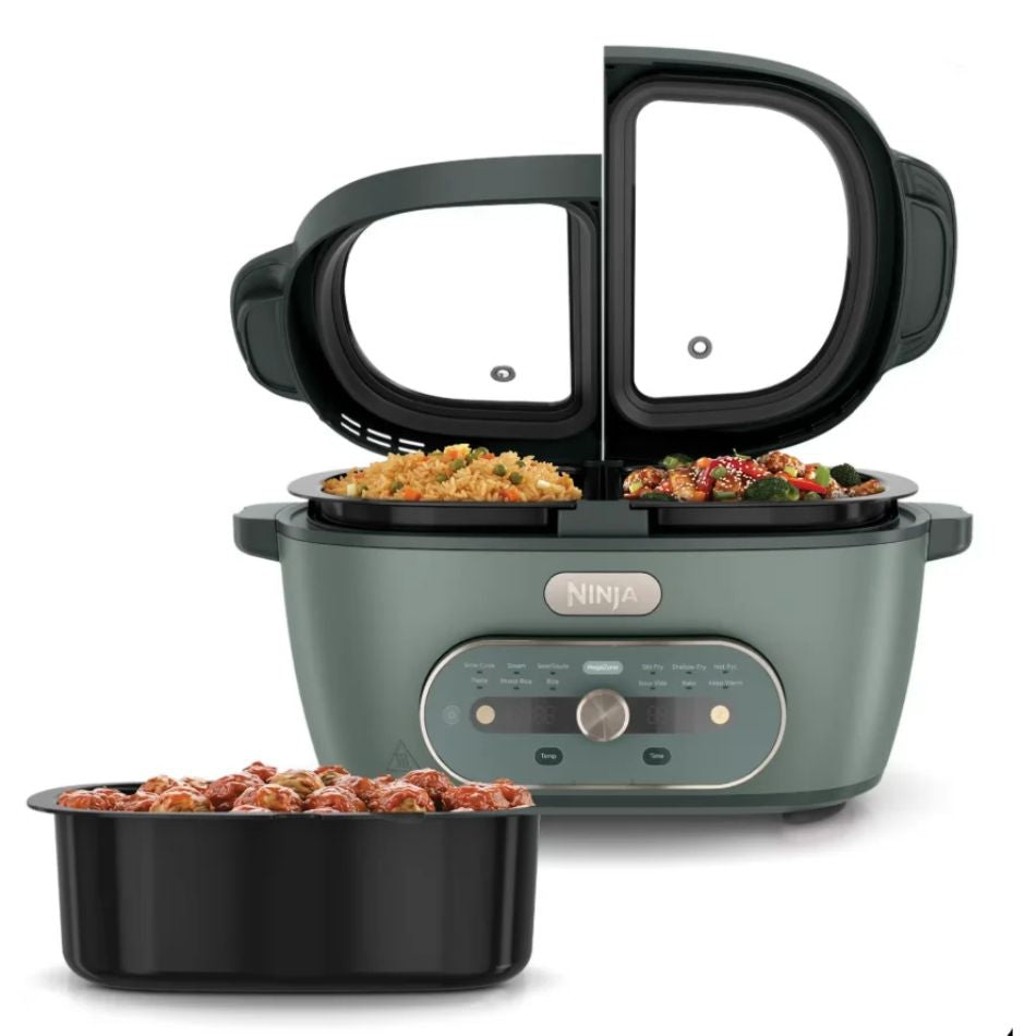 Ninja MultiPot XL 12-in-1 DualZone Multicooker in Vista Green - MZ1001UKGN7