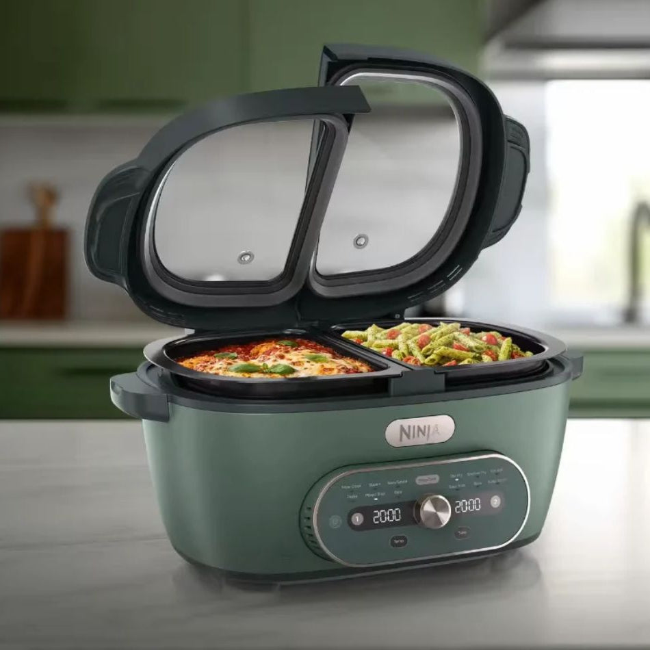 Ninja MultiPot XL 12-in-1 DualZone Multicooker in Vista Green - MZ1001UKGN7