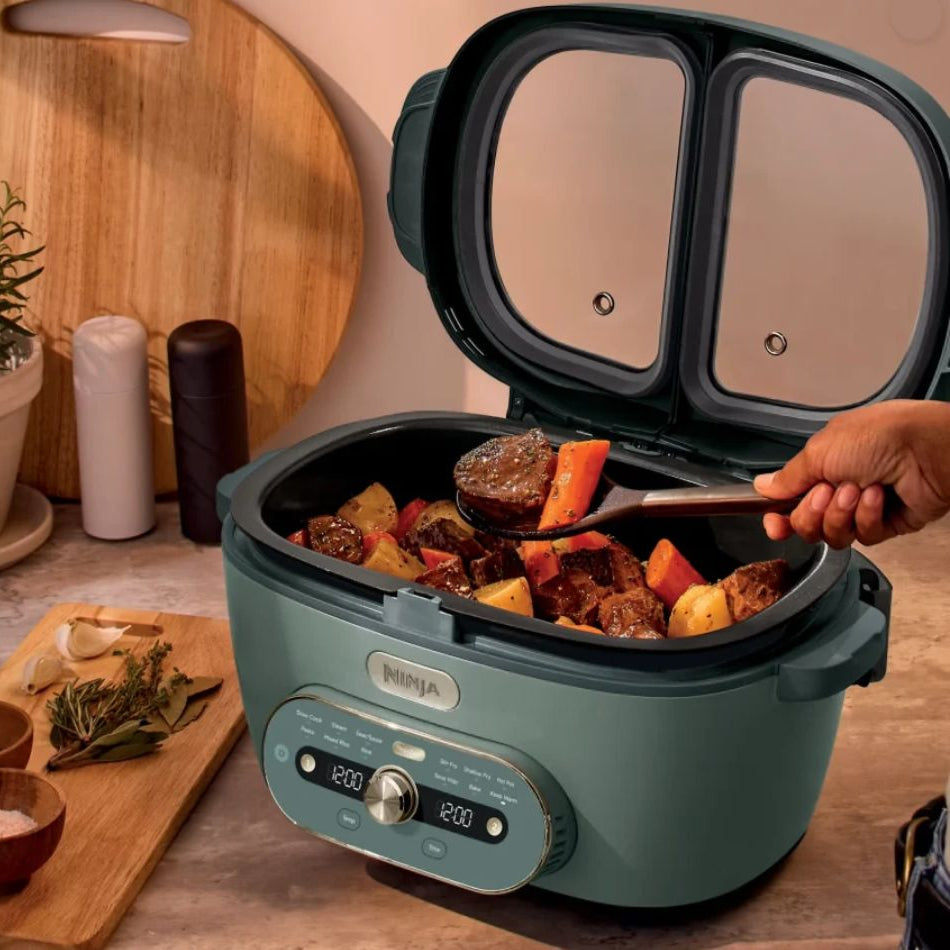 Ninja MultiPot XL 12-in-1 DualZone Multicooker in Vista Green - MZ1001UKGN7
