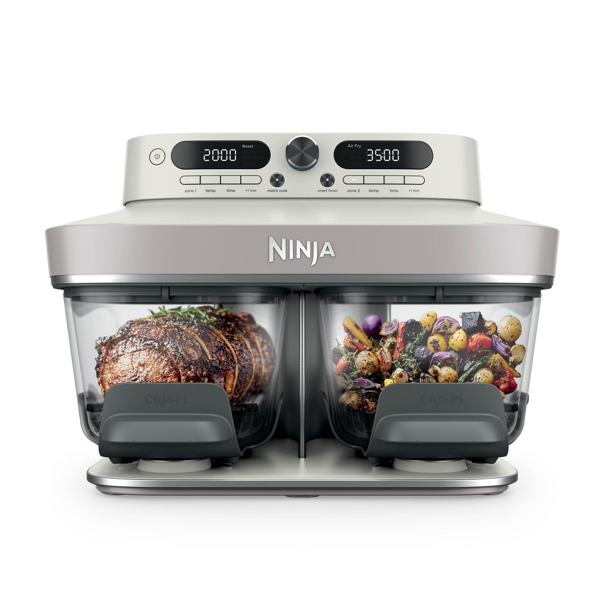 Ninja CRISPi DualZone 8-in-1 Function Glass Air Fryer - Bone DD102UKIV2