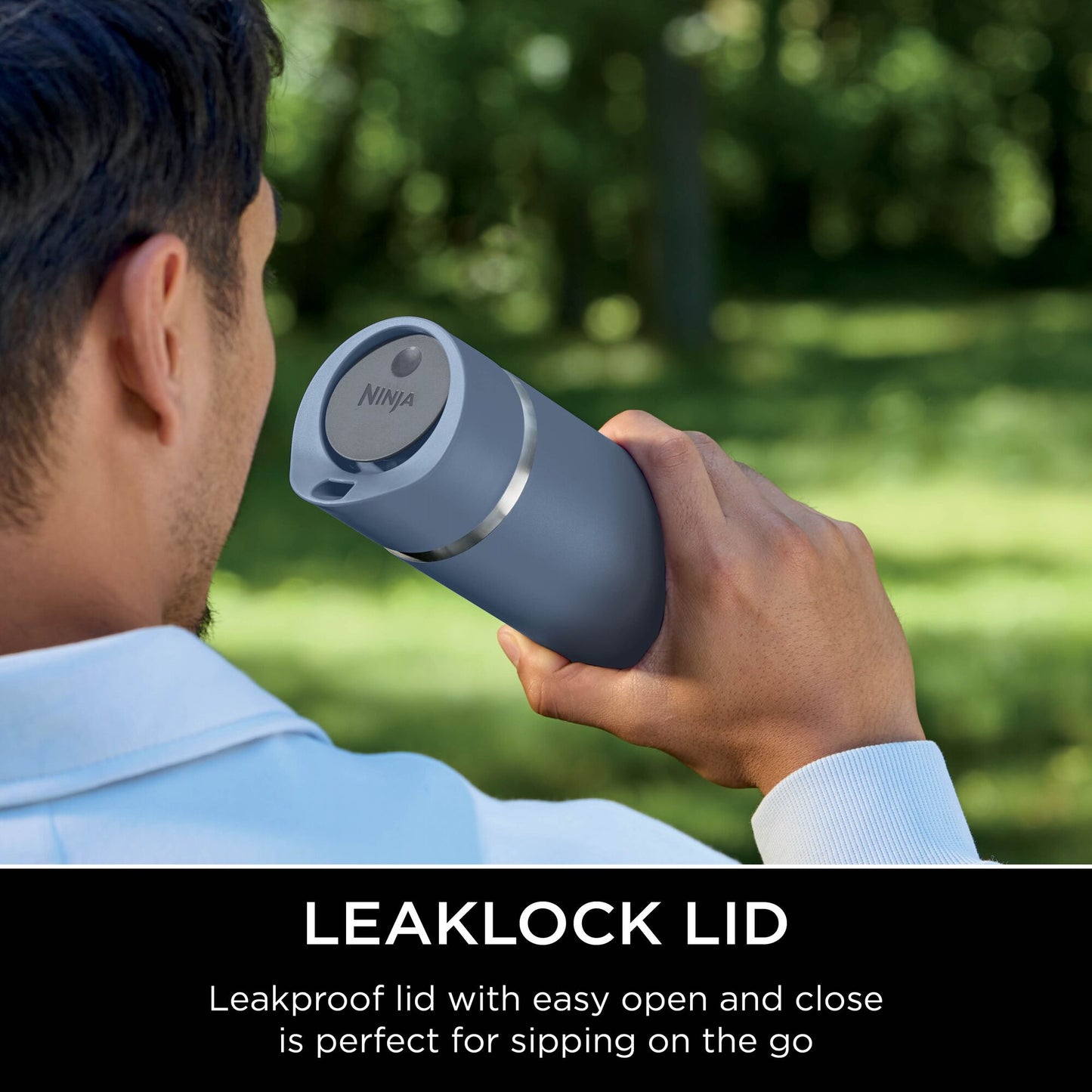 Ninja Perfect Sip Travel Mug 300ml Blue DW1203EUUKNV