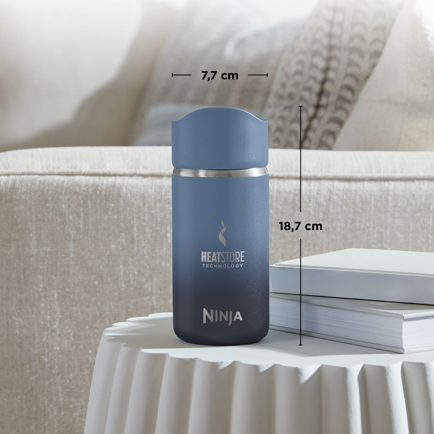 Ninja Perfect Sip Travel Mug 300ml Blue DW1203EUUKNV