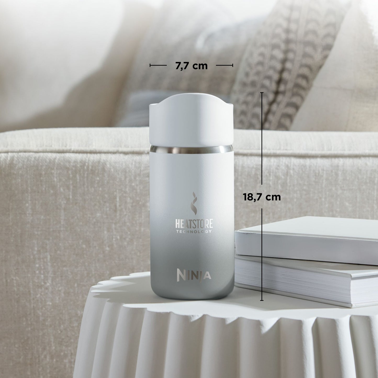 Ninja Perfect Sip Travel Mug 300ml Steam White DW1203EUUKWH