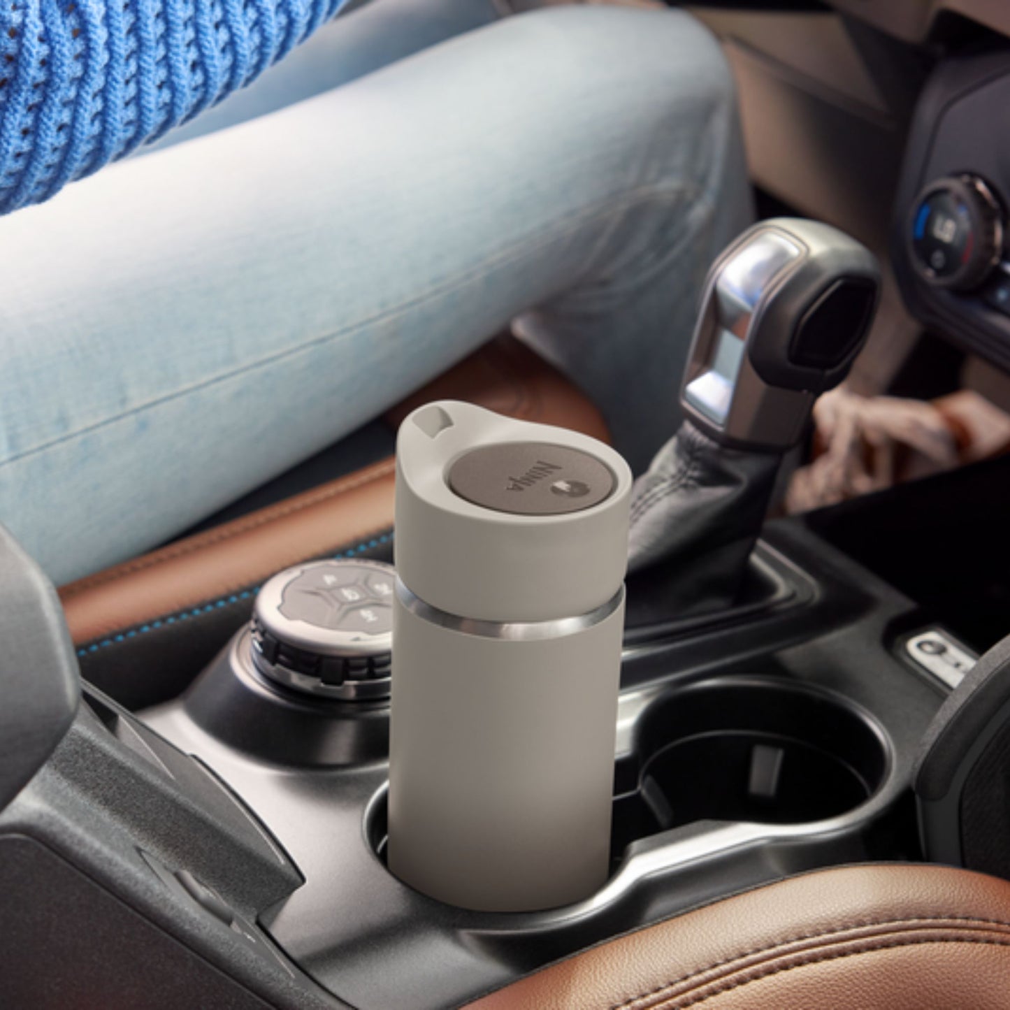 Ninja Perfect Sip Travel Mug 400ml Stone DW1603EUUKST