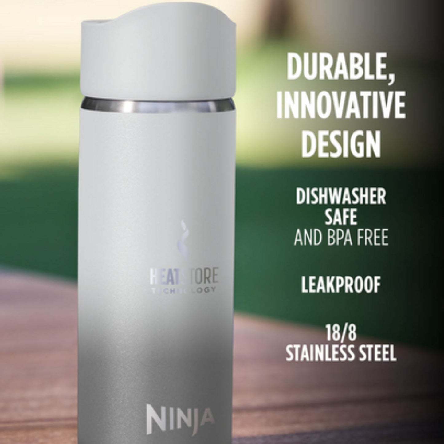 Ninja Perfect Sip Travel Mug 400ml Steam White DW1603EUUKWH