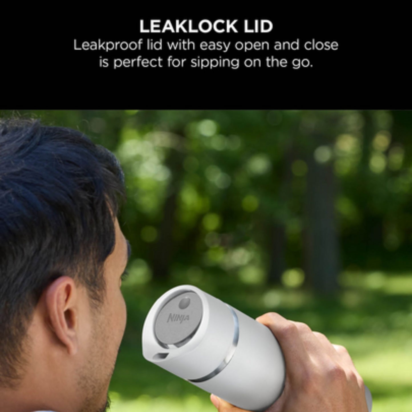 Ninja Perfect Sip Travel Mug 400ml Steam White DW1603EUUKWH