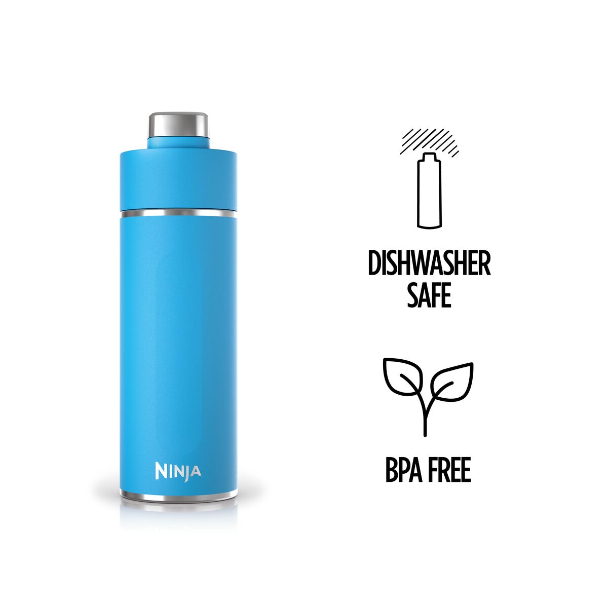 Ninja Thirsti 530 ml Travel Bottle – Tropical Blue DW1801EUUKSB
