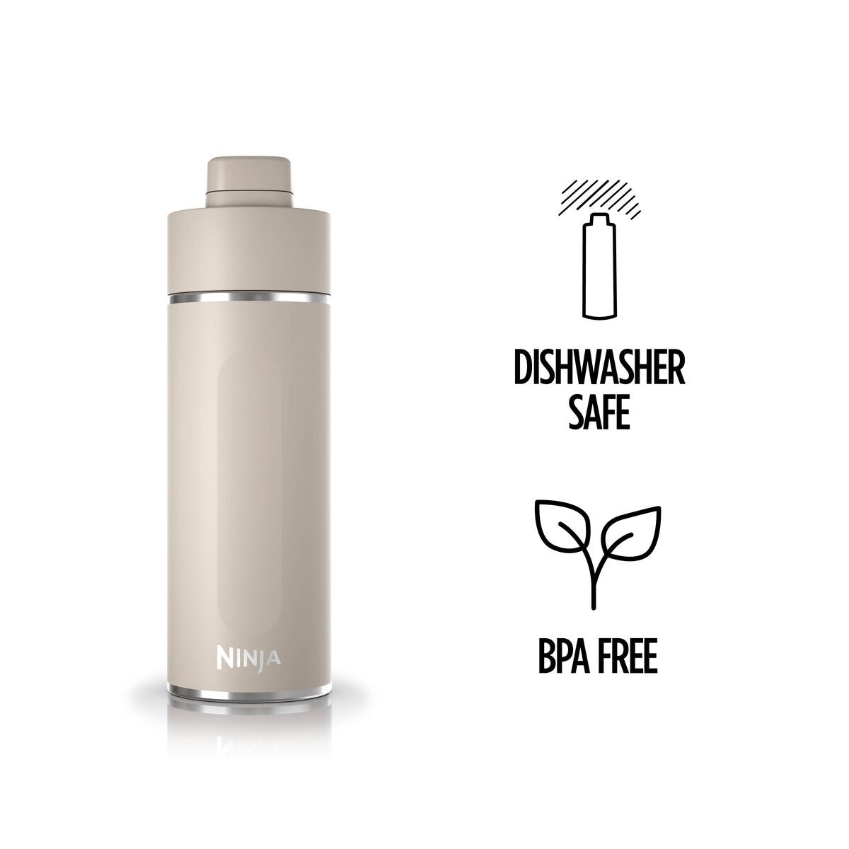 Ninja Thirsti 530 ml Travel Bottle – Sandstone DW1801EUUKST