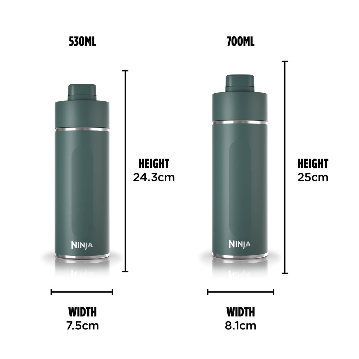 Ninja Thirsti 700 ml Travel Bottle – Evergreen DW2401EUUKEM