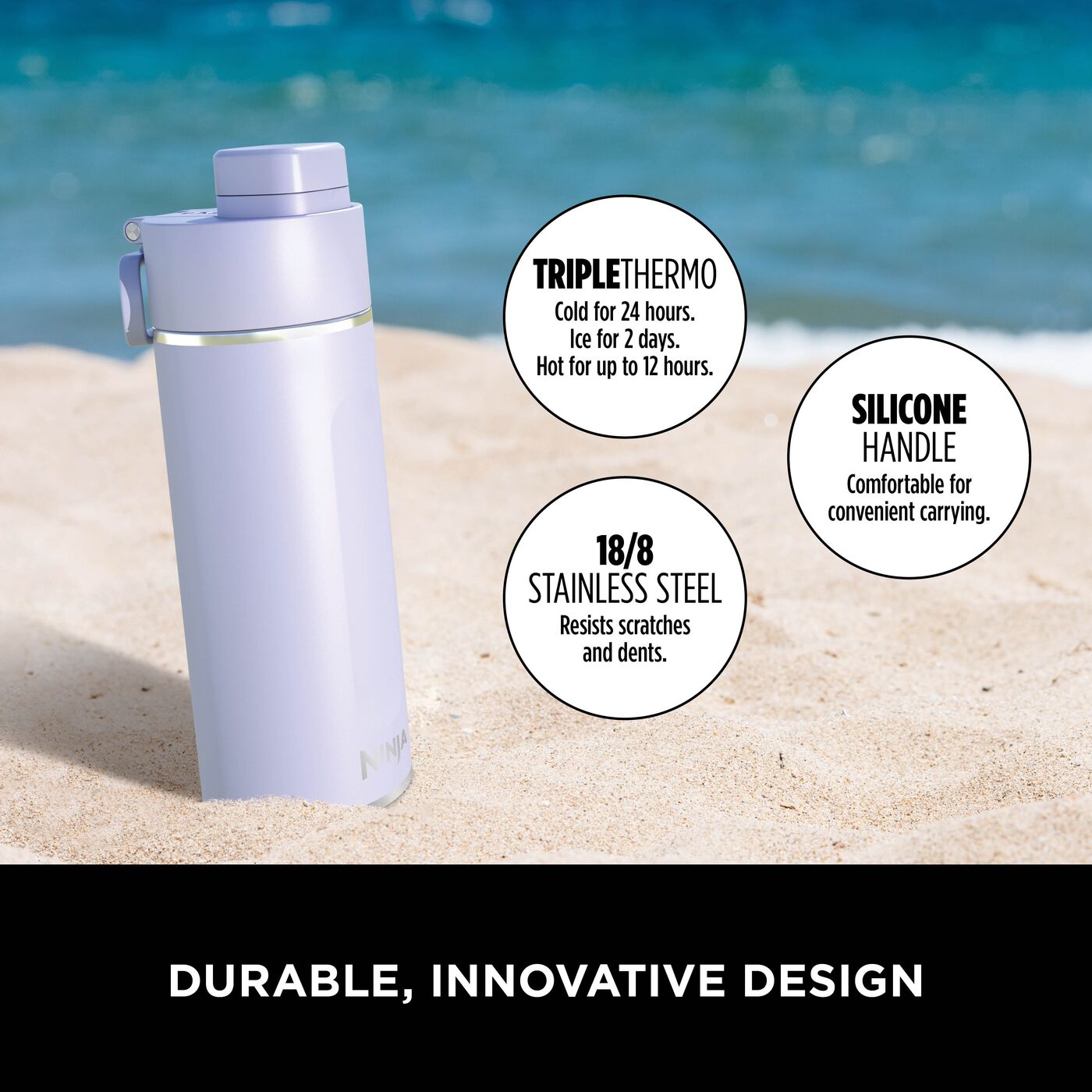 Ninja Thirsti 700 ml Travel Bottle – Lavender DW2401EUUKLV