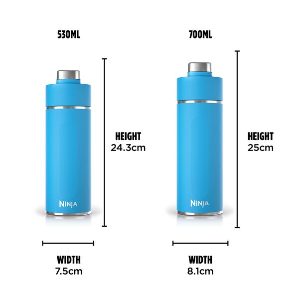 Ninja Thirsti 700 ml Travel Bottle – Tropical Blue DW2401EUUKSB