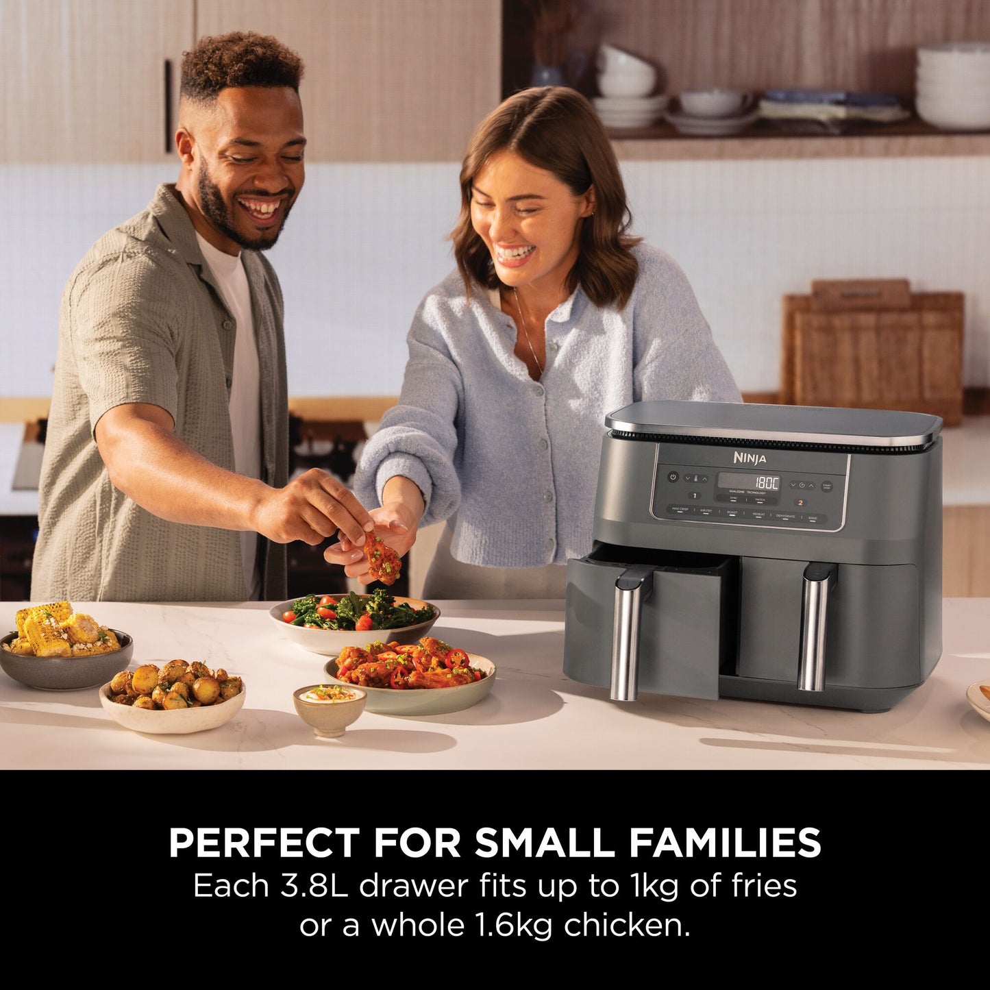 Ninja 6-in-1 Dual Zone Air Fryer 7.6L DZ300UK