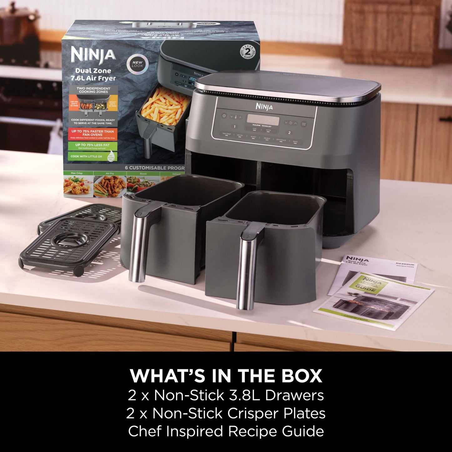 Ninja 6-in-1 Dual Zone Air Fryer 7.6L DZ300UK