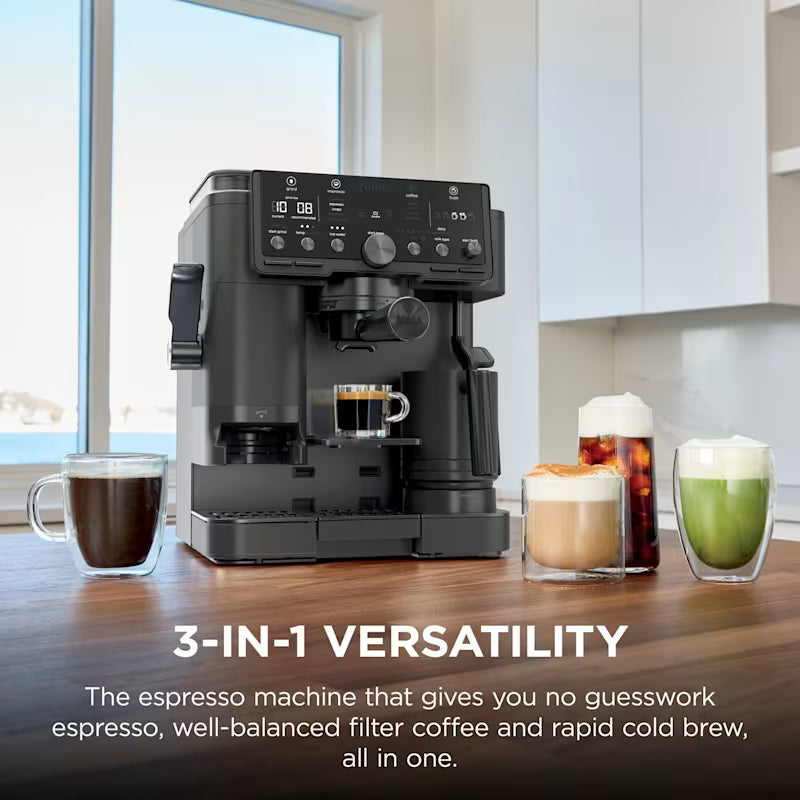 Ninja Luxe Café Pro Espresso Machine - Black on Black ES701UKBK2