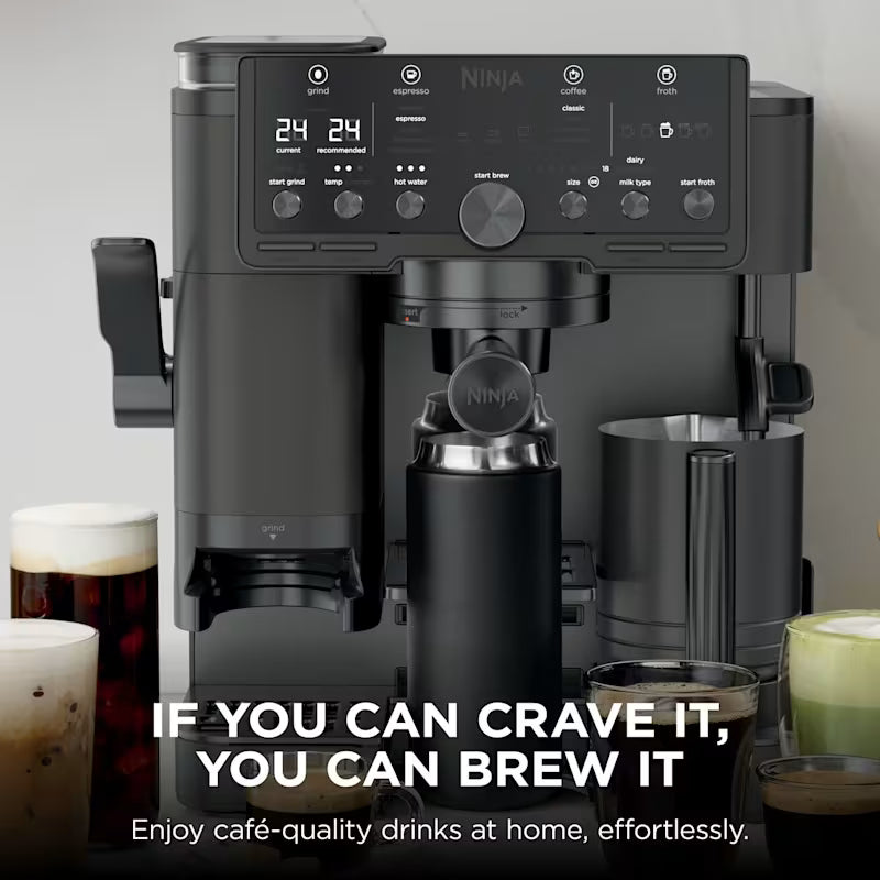 Ninja Luxe Café Pro Espresso Machine - Black on Black ES701UKBK2