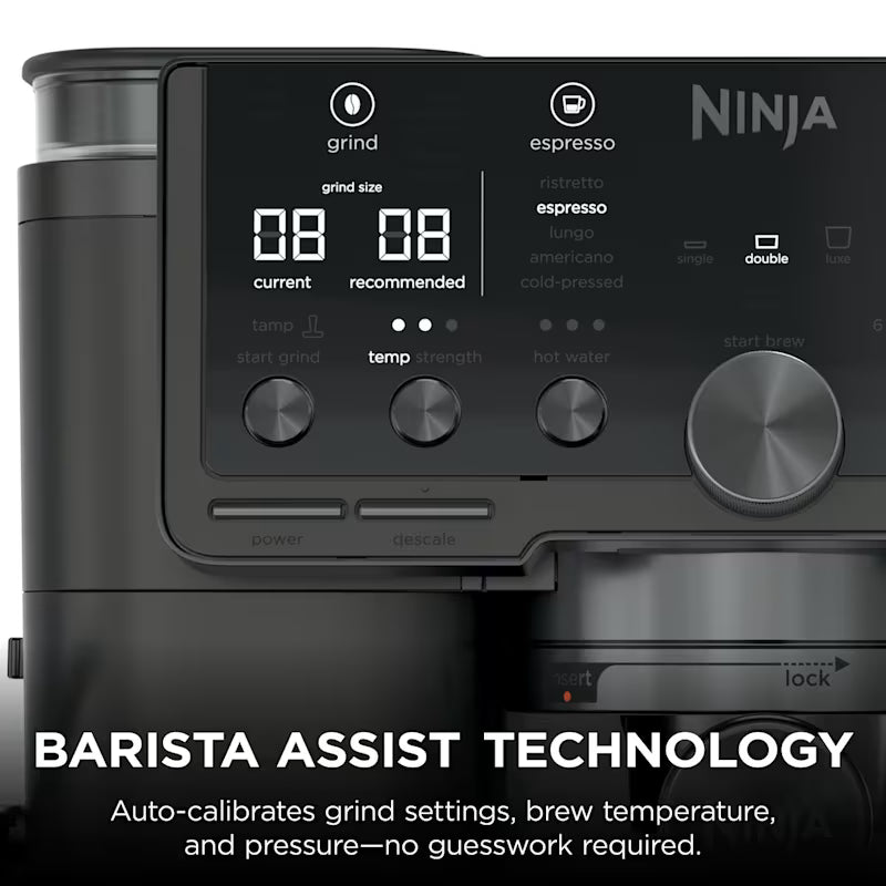 Ninja Luxe Café Pro Espresso Machine - Black on Black ES701UKBK2