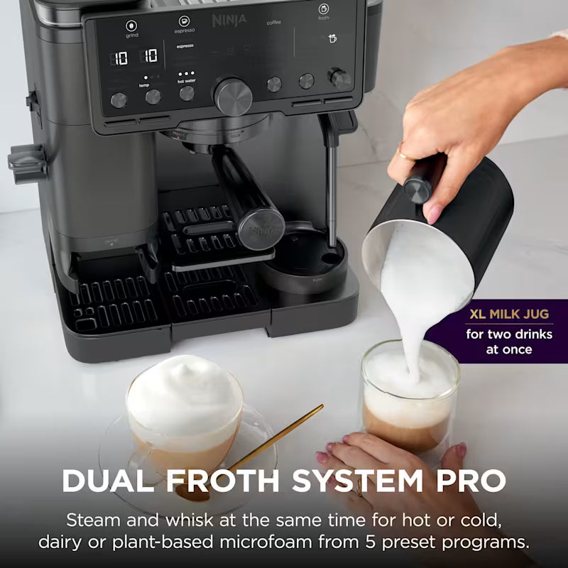 Ninja Luxe Café Pro Espresso Machine - Black on Black ES701UKBK2