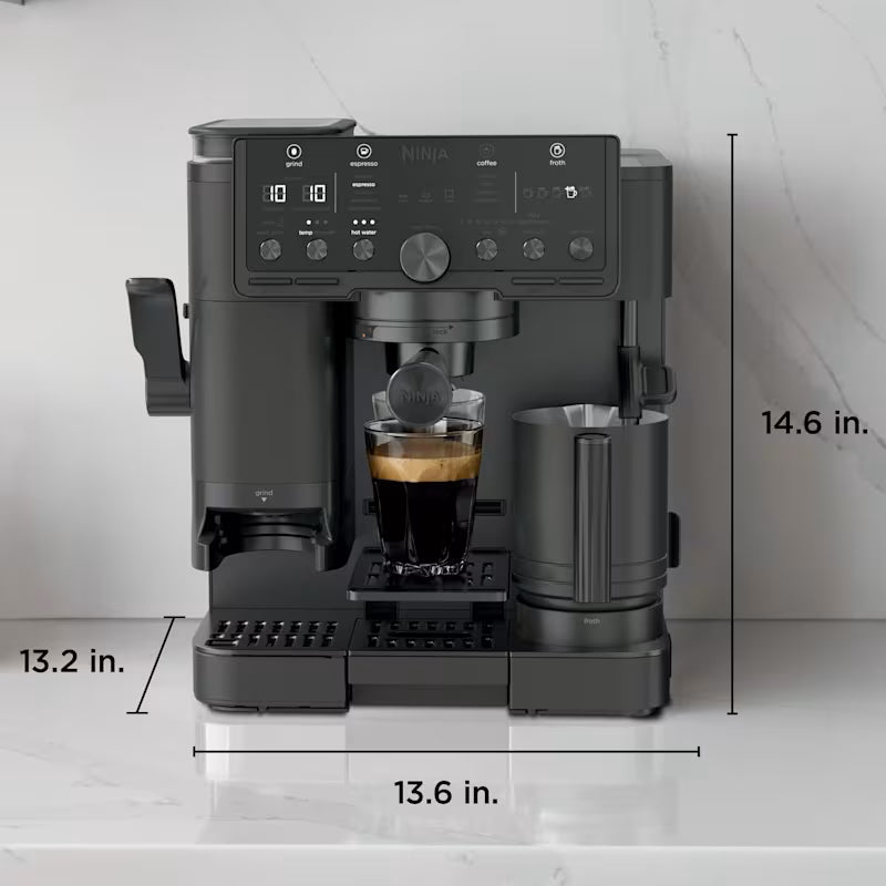 Ninja Luxe Café Pro Espresso Machine - Black on Black ES701UKBK2