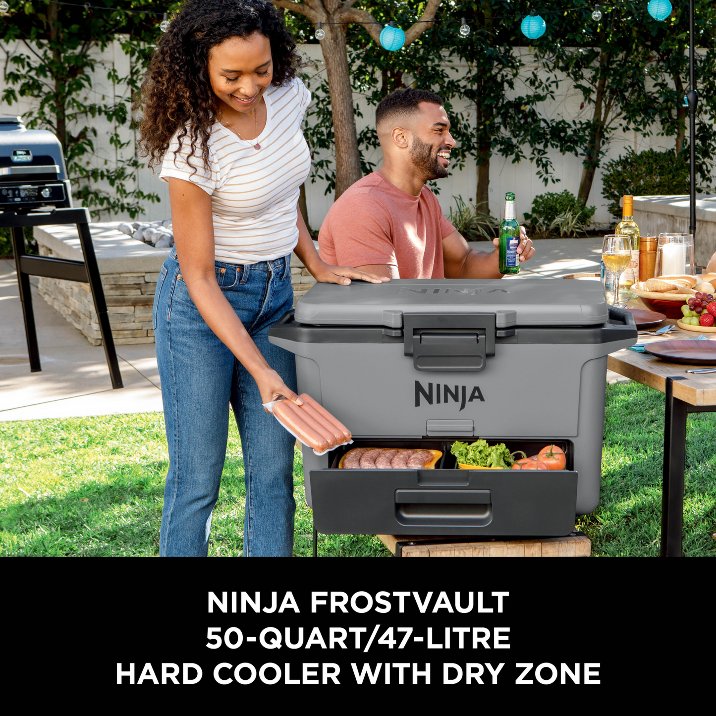 Ninja FrostVault 50QT/47L Hard Cooler - Slate Grey FB151UKGY