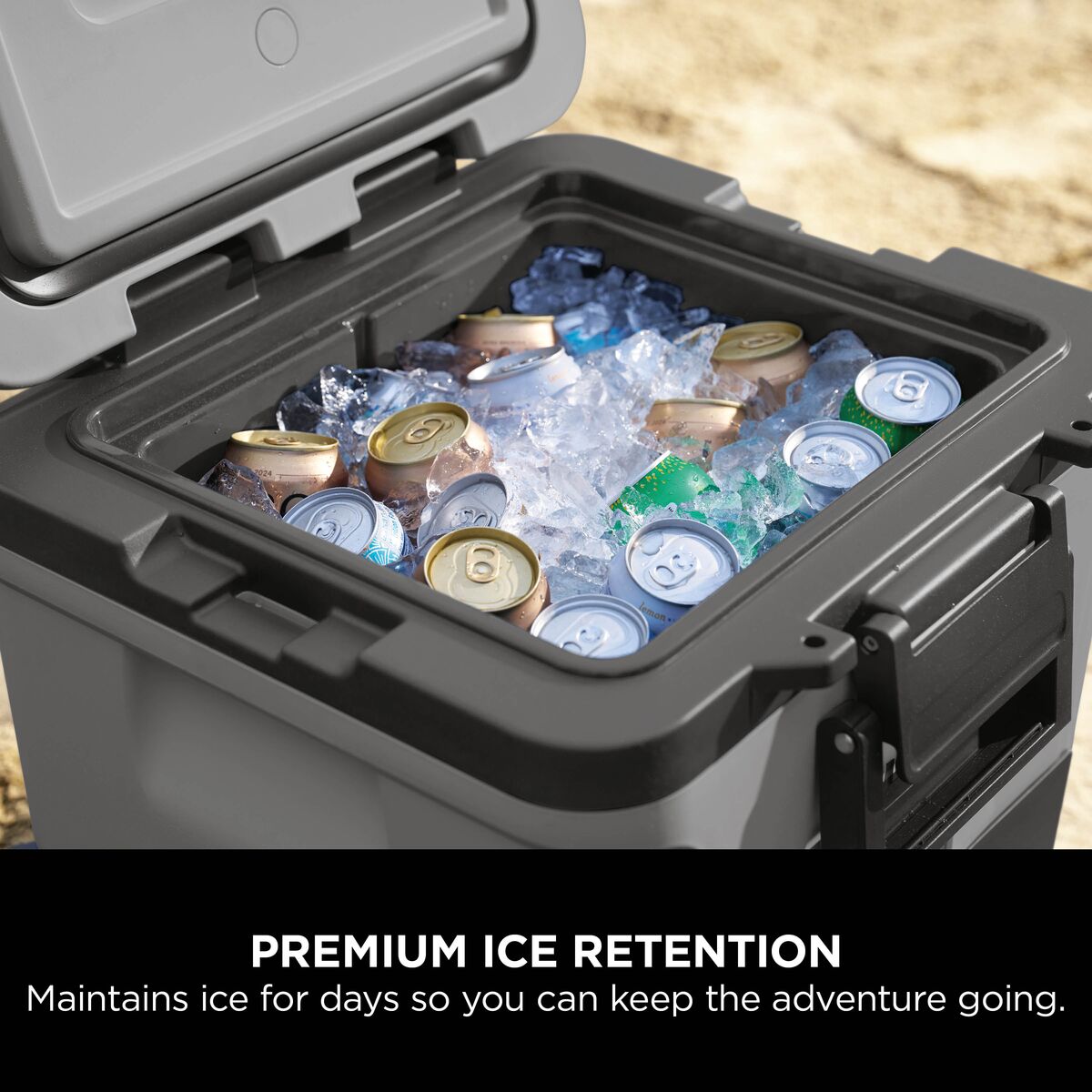 Ninja FrostVault 30QT/28L Wheeled Cooler with Dry Zone, Slate Grey FB230UKGY