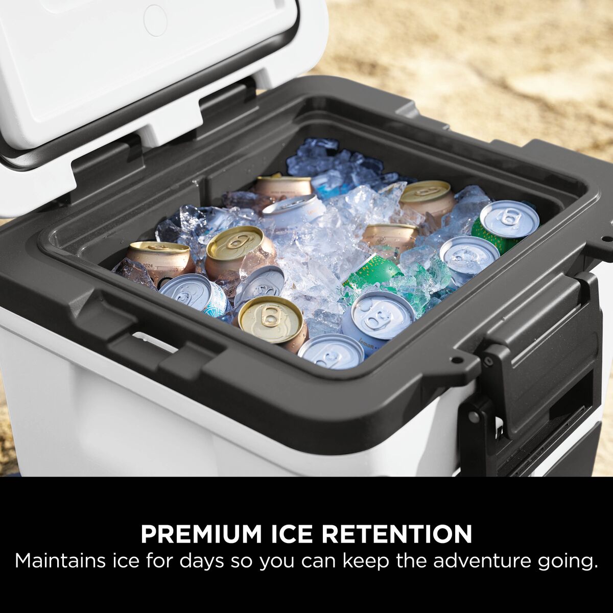 Ninja FrostVault 30QT/28L Wheeled Cooler with Dry Zone, Cloud White FB230UKWH